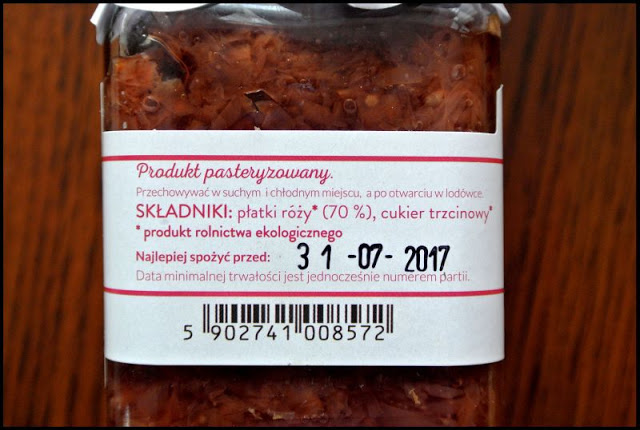 konfitura różana, konfitura z róży, smaki zdrowia, zdrowa kuchnia, zdrowe dżemy, zdrowe powidła,