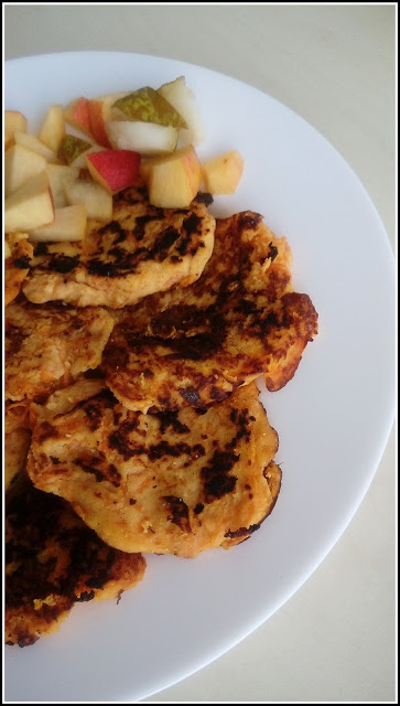 fit pancakes, zdrowe śniadanie, śniadanie low carb, słodkie śniadanie bez cukru, fit placuszki, ewa chodakowska przepisy, placki dyniowo-kokosowe,