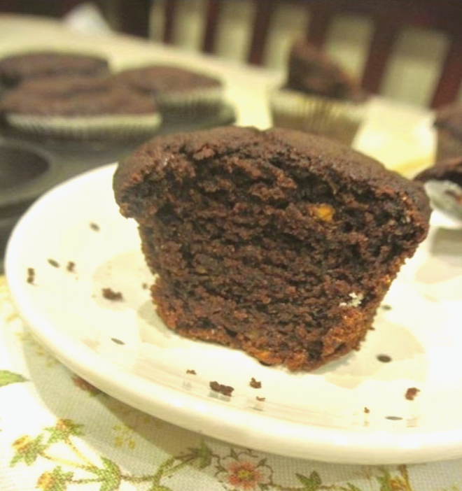 czekoladowe babeczki bez cukru, fit babeczki, fit czekoladowe muffinki, muffinki czekoladowe, muffinki ze słodkich ziemniaków, babeczki z batatów.