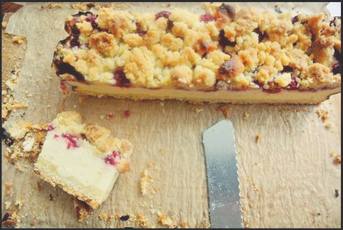 dietetyczny sernik, fit sernik pieczony, fit sernik, sernik bez cukru, najlepsza kruszonka, sernik bezglutenowy, kruche ciasto bezglutenowe, krajanka sernikowa z owocami, krajanka z malinami,