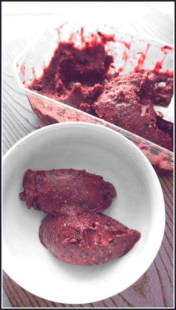 lody jeżynowe, lody z owoców leśnych, lody owocowe, domowe lody, lody wegańskie, wegańskie lody przepis, fit lody, dietetyczne lody,