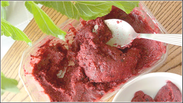 lody owocowe, lody jeżynowe, lody domowe, zdrowe lody, lody wegańskie, przepis na zdrowe lody