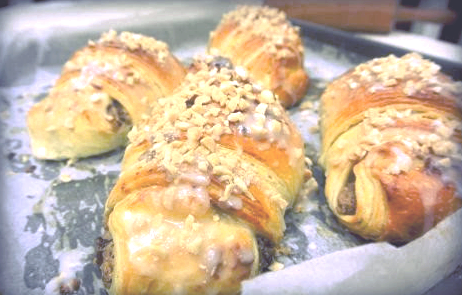 rogale marcińskie, rogale marcinskie, rogale z białym makiem, rogale półfrancuskie, ciasto półfrancuskie, rogale świętomarcińskie, zdrowe rogale, rogale orkiszowe