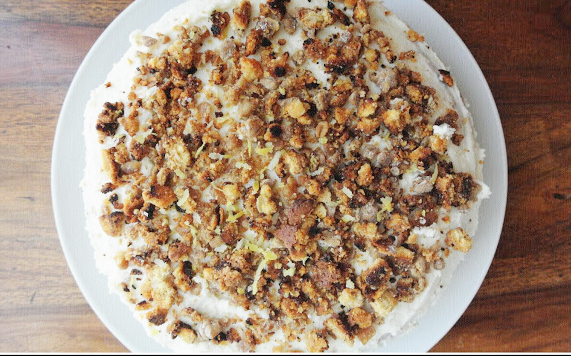 chrupka zbożowa, chrupka do ciasta, chrupka w cieście, chrupiąca prażynka z ciastek, tort cytrynowy, prosty tort, orzeźwiający tort, przepis na tort cytrynowy, tort cytrynowy wg marthy stewart, najlepszy tort cytrynowy,